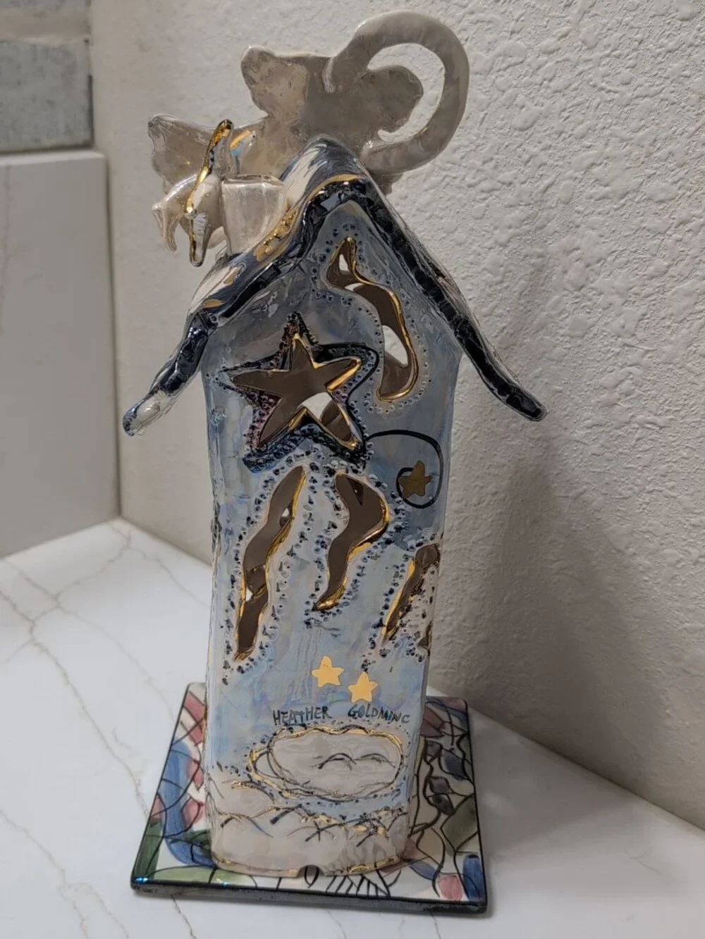Big Sky Clayworks Heather Goldminc's Ceramic Collectible Art "Heavens Angels" - Picture 4 of 7